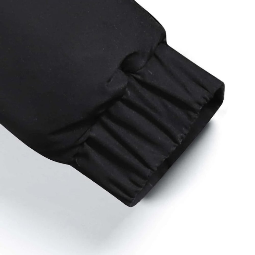 Black Mens Hooded Puffer Jacket - Picture 5 of 7